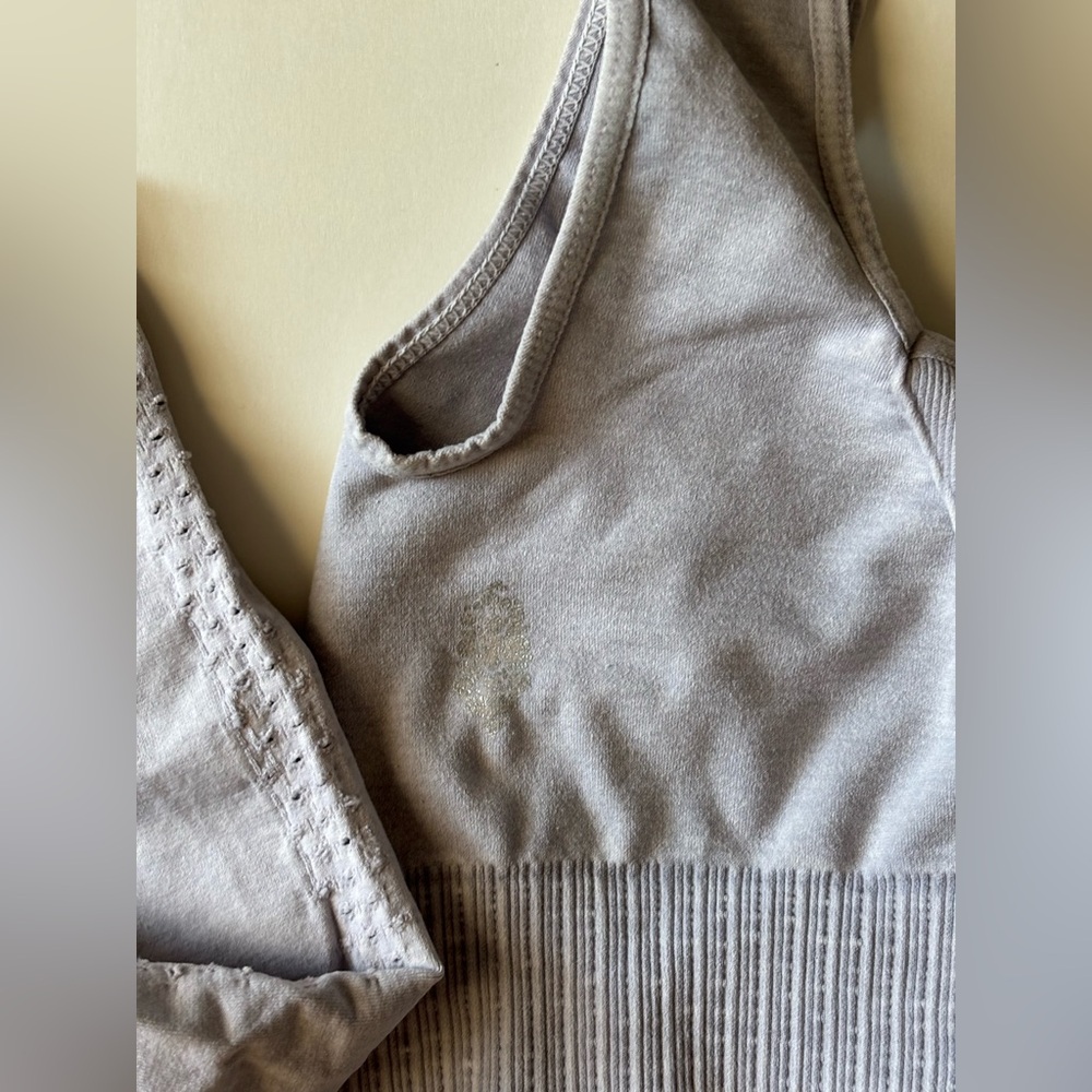 Free People Good Karma grey Bra and Biker short bundle - Picture 8 of 8